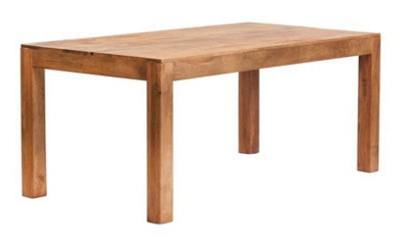 Image of Buttercup Farm Toko Light Mango Large Dining Table - Solid Mango Wood - L90 X W180 X H76 Cm