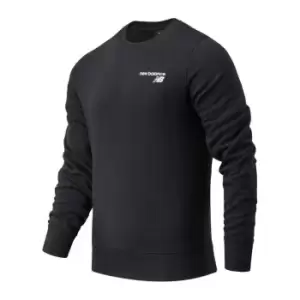 Image of New Balance Balance Crew Pigment Sweatshirt - Black