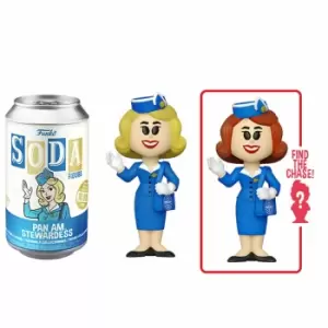 Image of Pan Am Stewardess Vinyl Soda Figure in Collector Can
