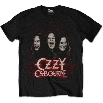 Image of Ozzy Osbourne - Crows & Bars Unisex Small T-Shirt - Black
