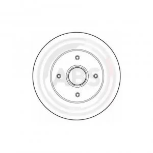 Image of Rear Pair (2x) of Brake Disc A.B.S. 16149