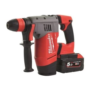 Image of Milwaukee Power Tools M28 CHPX-502C FUEL SDS Plus Hammer Drill 28V 2 x 5.0Ah Li-ion