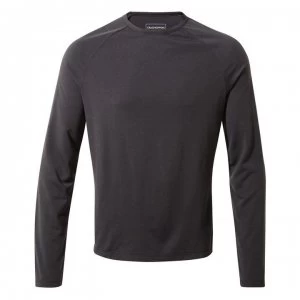 Image of Craghoppers 1st Layer Long Sleeve T Shirt - Black Pepper