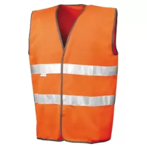 Image of Result Mens Motorist Safety Hi-Vis Vest / Workwear (2XL) (Hi Vis Orange)