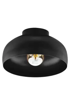 Image of Mogano 2 Domed Semi- Flush Ceiling Light
