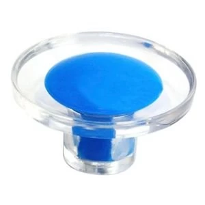 Image of BQ Blue Round Furniture Knob Pack of 1