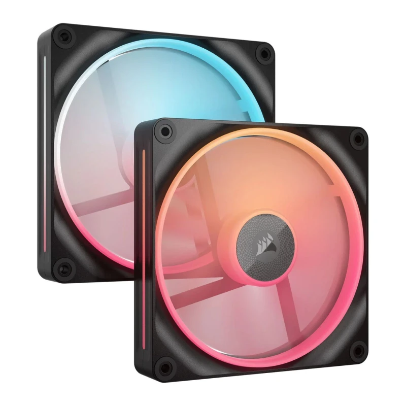 Image of CORSAIR iCUE LINK LX140-R RGB 140mm PWM Reverse Fans Starter Kit - Black