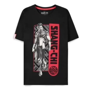 Image of MARVEL COMICS Shang-Chi and the Legend of the Ten Rings The Legend T-Shirt, Male, Large, Black (TS004522CHI-L)
