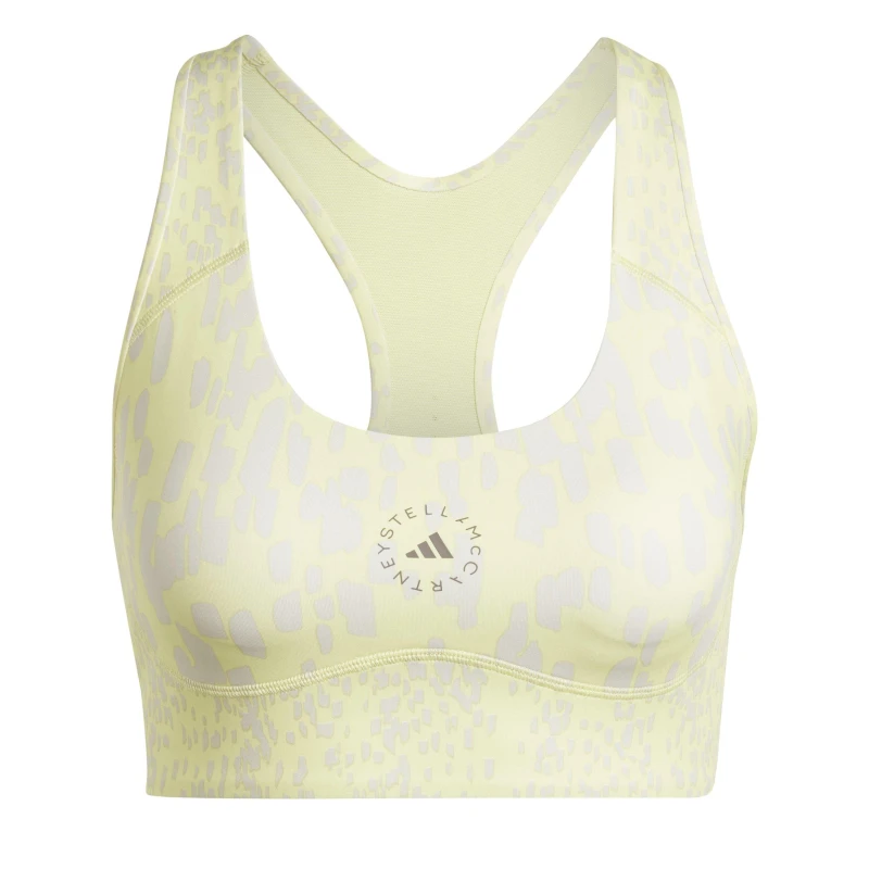 Image of adidas Womens Non Wired Medium Impact Sports Bra Yellow female 2XSC