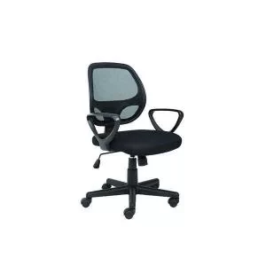 Image of Jemini Yukon Medium Back Task Chair Fixed Arms Black KF90999 KF90999