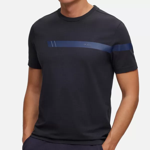Image of BOSS Green Mens Tee 2 T-Shirt - Dark Blue - S