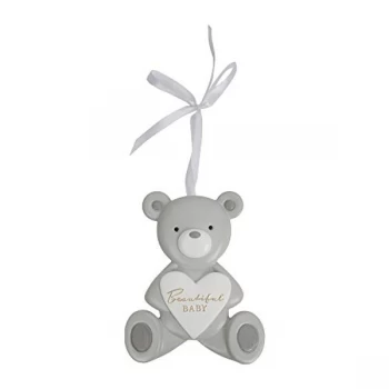 Image of Bambino Resin Relief Teddy Bear Plaque - Beautiful Baby