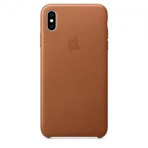 Image of Apple iPhone XS Max Leather Case Saddle Brown MRWV2ZM/A