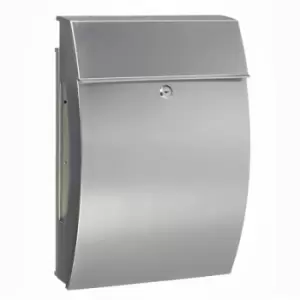 Image of Burg Wachter - BURG-WÄCHTER Letterbox Hamburg 3815 Ni Stainless Steel Silver - Silver