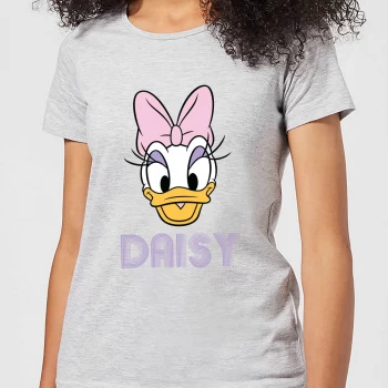 Image of Disney Mickey Mouse Daisy Face Womens T-Shirt - Grey - M