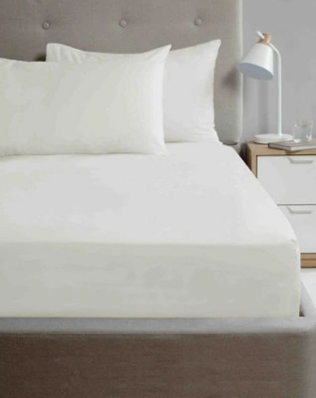 Image of Rapport Home So Soft Microfibre Cotton Fitted Sheet Cream