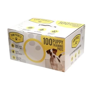 Image of Kingfisher Paw Prints Puppy Training Pads - 100 Pack