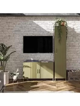 Image of Queer Eye Bradford Single Metal Storage Cabinet - Green