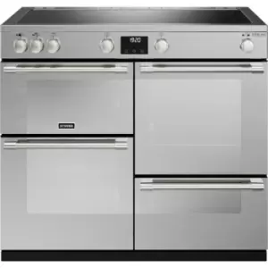 Image of Stoves Sterling Deluxe ST DX STER D1000Ei TCH SS 100cm Electric Range Cooker with Induction Hob - Stainless Steel - A Rated