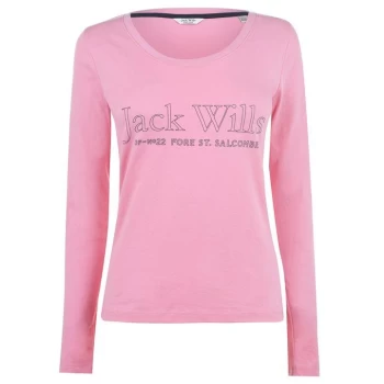 Image of Jack Wills Winstanley T Shirt Ladies - Pink
