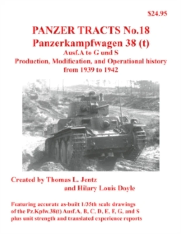 Image of Panzer Tracts No. 18: Panzerkampfwagen 38(t) Paperback / softback