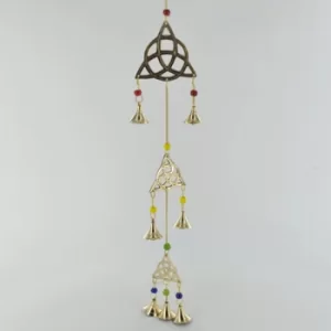 Image of Triquetta Brass Windchime 56cm