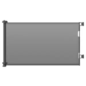 Image of PawHut Retractable Stair Gate for Dogs (150cm Extendable, 85cm Tall) - Grey