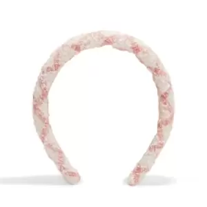 Image of I Saw It First Boucle Headband - Pink