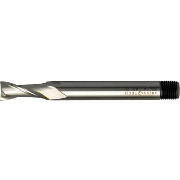 Image of 20.00MM HSS-Co 8% 2 Flute Threaded Shank Long Series Slot Drills - Unc - Swisstech