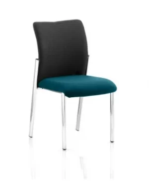 Image of Academy Black Fabric Back Bespoke Colour Seat Without Arms Teal