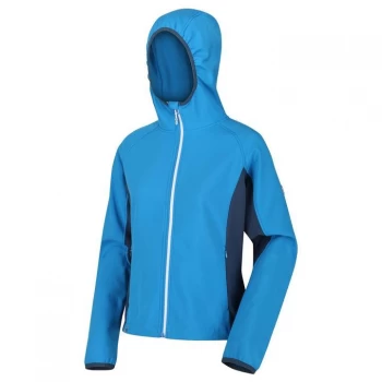 Image of Regatta Womens Arec II Hooded Softshell Jacket - BluAst/DkDnm