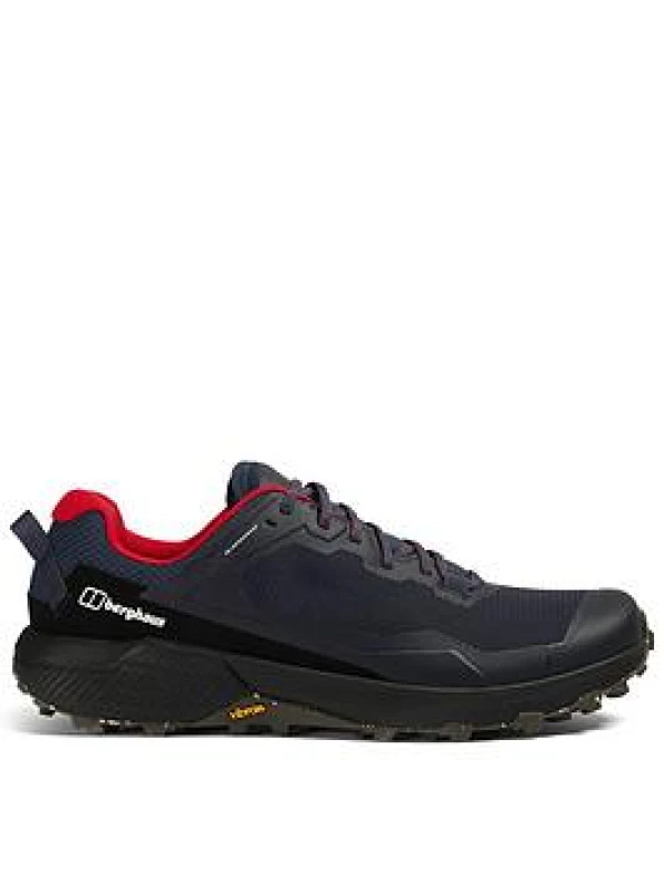 Image of Berghaus Revolute Active Shoe Textile Synthetic Mens Lace Up Shoes - Dark Blue Black - Size:UK 9
