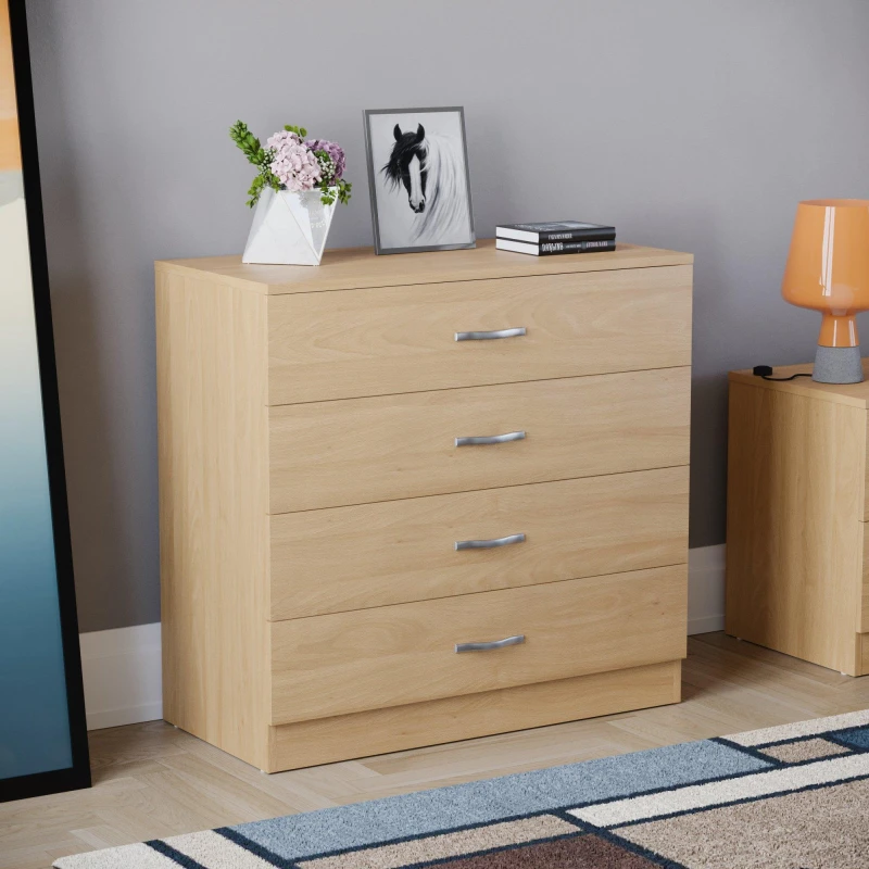 Image of Lassic Vida Designs Riano 4 Drawer Chest Pine unisex 4 Drawers