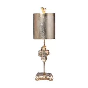 Image of Cross 1 Light Table Lamp Silver, E27