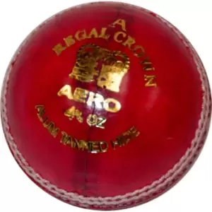 Image of Aero Regal Crown Cricket Ball Red - Red