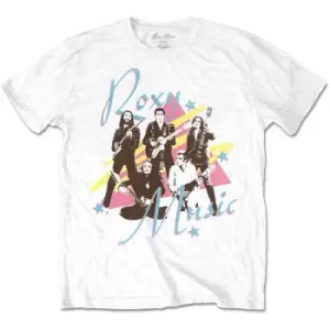 Image of Roxy Music - Guitars Unisex Medium T-Shirt - White