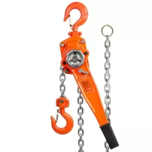 Image of VEVOR Manual Lever Chain Hoist, 1-1/2 Ton 3300 lbs Capacity 10 FT Come Along, G80 Galvanized Carbon Steel with Weston Double-Pawl Brake,Auto Chain Lea