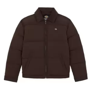 Image of Dickies Overbrook Eisenhower Puffer Jacket, Java