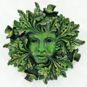 Image of Greenman Green Spirit Wall Plaque