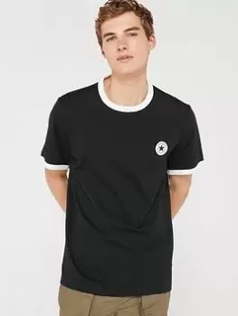 Image of Converse Ringer T-Shirt, Black Size M Men