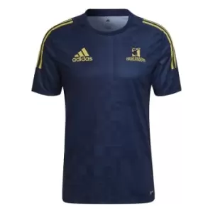 Image of adidas Highlanders Rugby T Shirt Mens - Blue