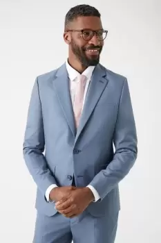 Image of Slim Fit Blue Suit Jacket