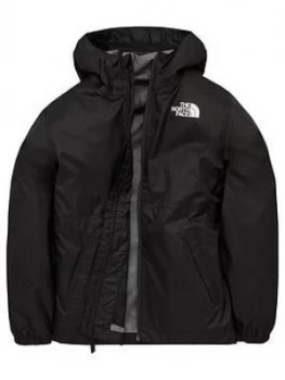 Image of Boys, The North Face Unisex Youth Zipline Rain Jacket - Black, Size S, 7-8 Years