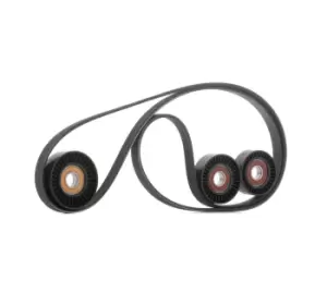 Image of SKF V-ribbed belt set VKMA 38131 Serpentine belt kit,Auxiliary belt kit MERCEDES-BENZ,A-Klasse (W169),B-Klasse (W245)