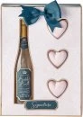 Image of Style & Grace Signature Champagne Gift Set 250ml Champagne Bubble Bath + 3 x 50g Heart Bath Fizzers