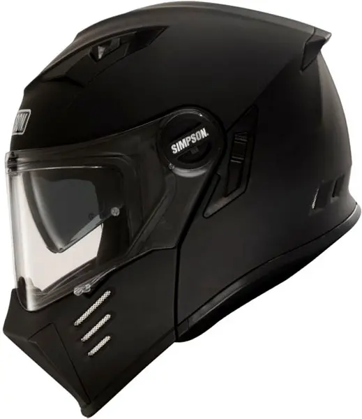 Image of Simpson Darksome Solid Matt Black Modular Helmet S