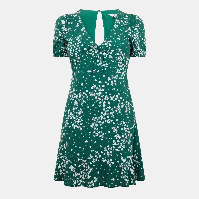 Image of Jack Wills Cut Out Mini Dress - Green Green 6