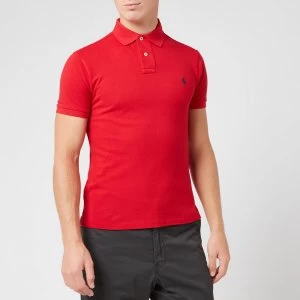 Image of Polo Ralph Lauren Mens Slim Fit Polo Shirt - Red - M