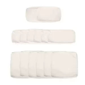 Image of Outsunny Garden Rattan Sofa Set Polyester Cover Replacement- No Cushion Included