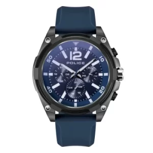 Image of Police Sandwood Watch with Blue Silicone Strap